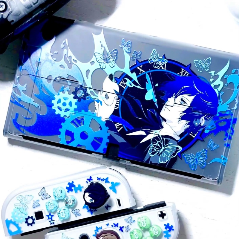 Cosplay Prop Pattern - มาโคโตะ ยูกิเคสแข็งกึ่งโปร่งใสลายเพอร์โซน่า 3 ใช้ได้กับสวิตช์ 2 โอเลด