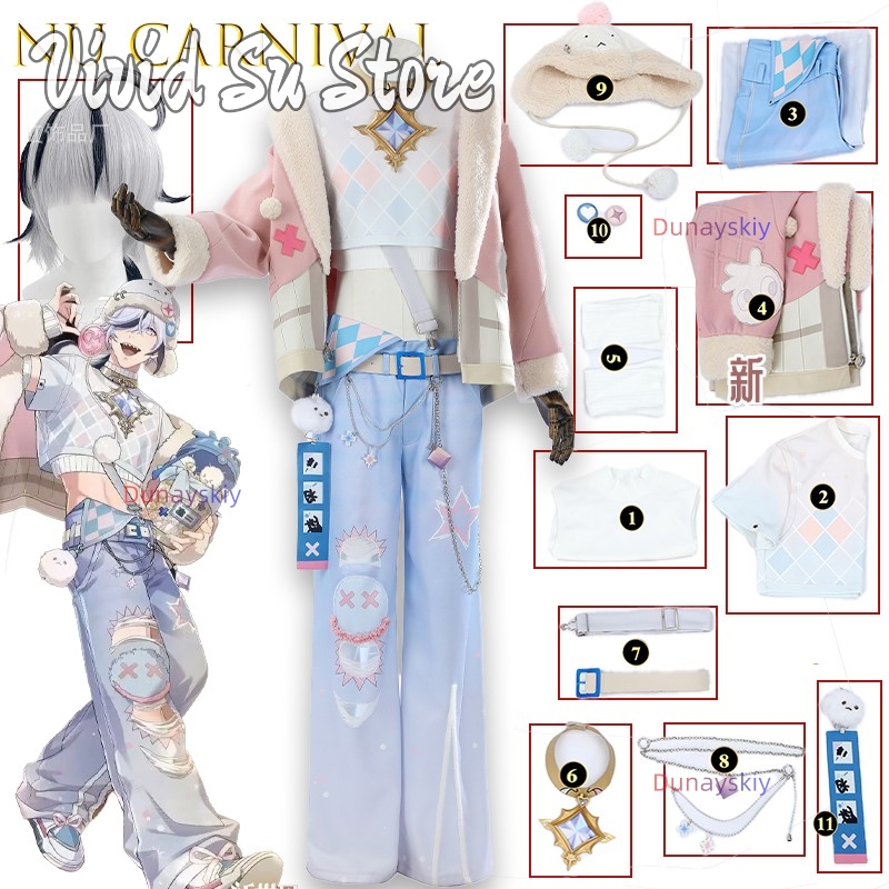 Cosplay Prop Painting - ชุดคอสเพลย์เบลด นูคาร์นิวัล ชุดลำลองฮาโลวีน พร้อมเสื้อคลุม วิกผม อุปกรณ์ประกอบฉาก