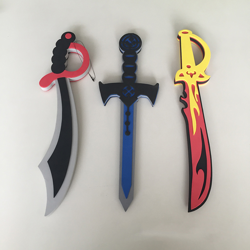 Cosplay Prop Foam - ดาบโจรสลัด EVA สำหรับคอสเพลย์อนิเมะ วัสดุโฟมนุ่มเป็นมิตรต่อสิ่งแวดล้อม ของเล่นเด็กชาย โล่จำลอง