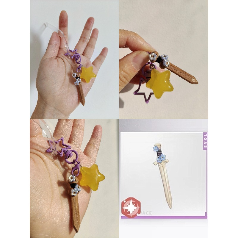 Cosplay Prop Bag - แฮนด์เมดเลิฟแอนด์ดีพสเปซ ซาเวียร์ อุปกรณ์เสริมอะนิเมะคอสเพลย์เครื่องประดับพวงกุญแจสายคล้องโทรศัพท์เกมกระเป๋าเป้สะพายหลังจี้ของขวัญ