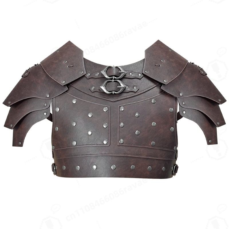 Cosplay Props - ชุดเกราะไหล่แบบมีหมุดยุคกลาง ชุดเกราะไวกิ้ง สำหรับฮาโลวีน LARP คอสเพลย์