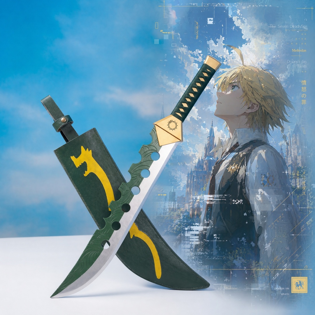Cosplay Prop Katana - ดาบคาตานะเมลิโอดัส 7 บาปมหันต์ ขนาด 28 นิ้ว