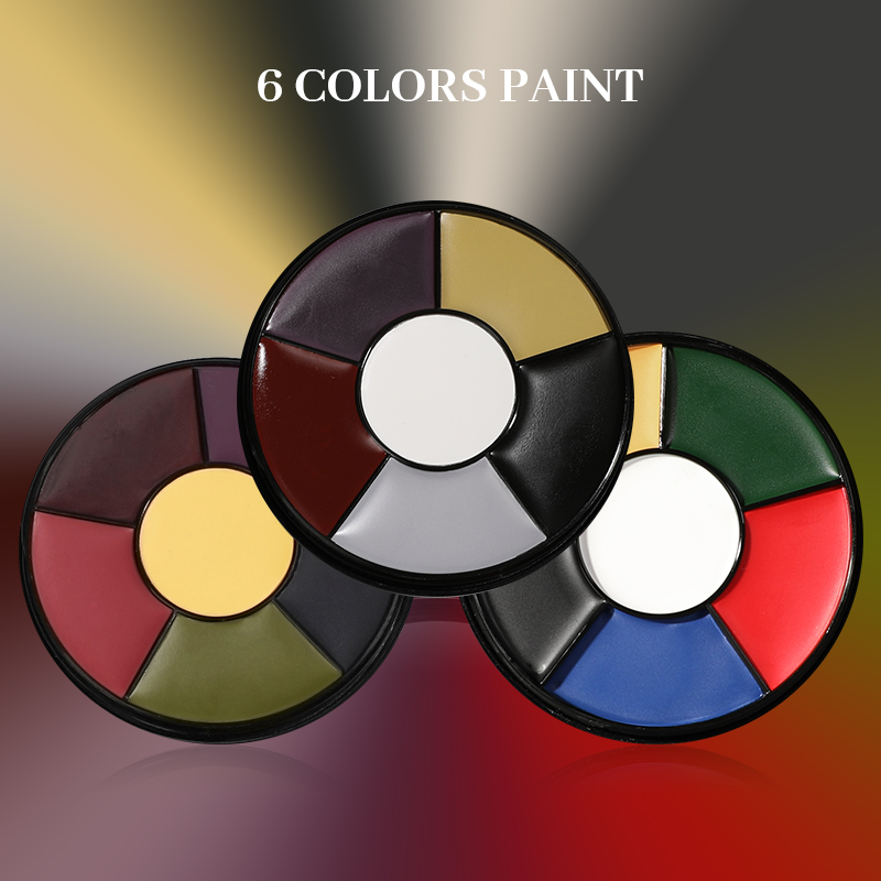 Body Paint Sfx - สีเพ้นท์หน้าและตัว 6 สี สำหรับแต่งหน้าซอมบี้ เอฟเฟกต์พิเศษ แต่งหน้าสำหรับการแสดงบนเวทีและคอสเพลย์
