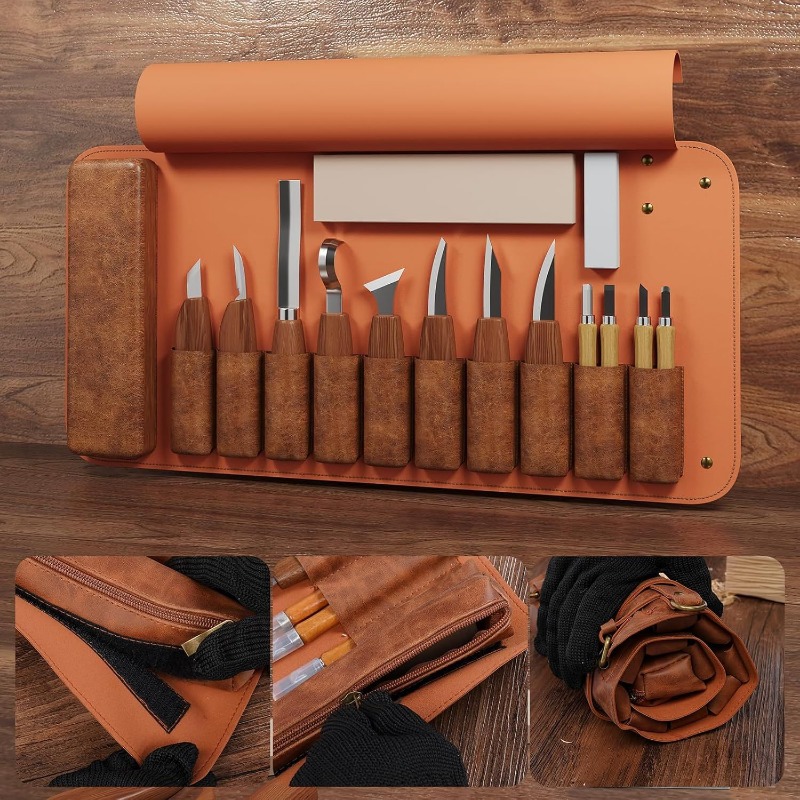 Craft Knife Set - ชุดเครื่องมือแกะสลักไม้ทำมือ ชุดสิ่ว คีมตัดแต่ง ที่ขูด สำหรับงานแกะสลักไม้ DIY