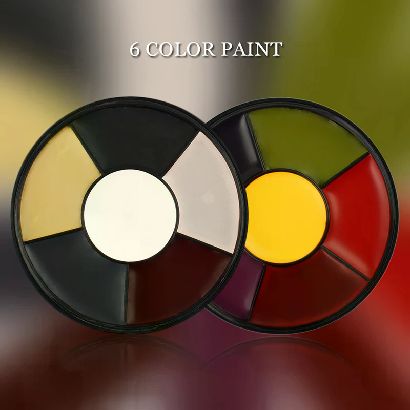 Cosplay Prop Painting - สีเพ้นท์หน้าและตัว 6 สี ละลายน้ำได้ ปลอดสารพิษ ปลอดภัย