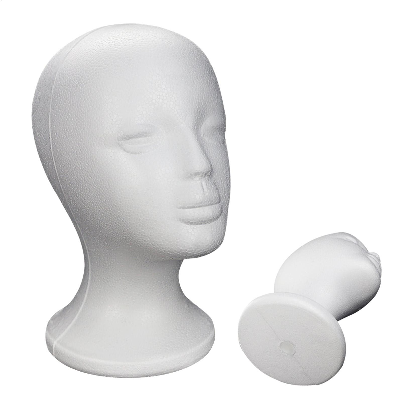 Cosplay Prop Foam - หัวหุ่นโฟมหญิงสำหรับโชว์วิก หมวก เครื่องประดับ แว่นตา ใช้ในร้านเสริมสวย ร้านตัดผม