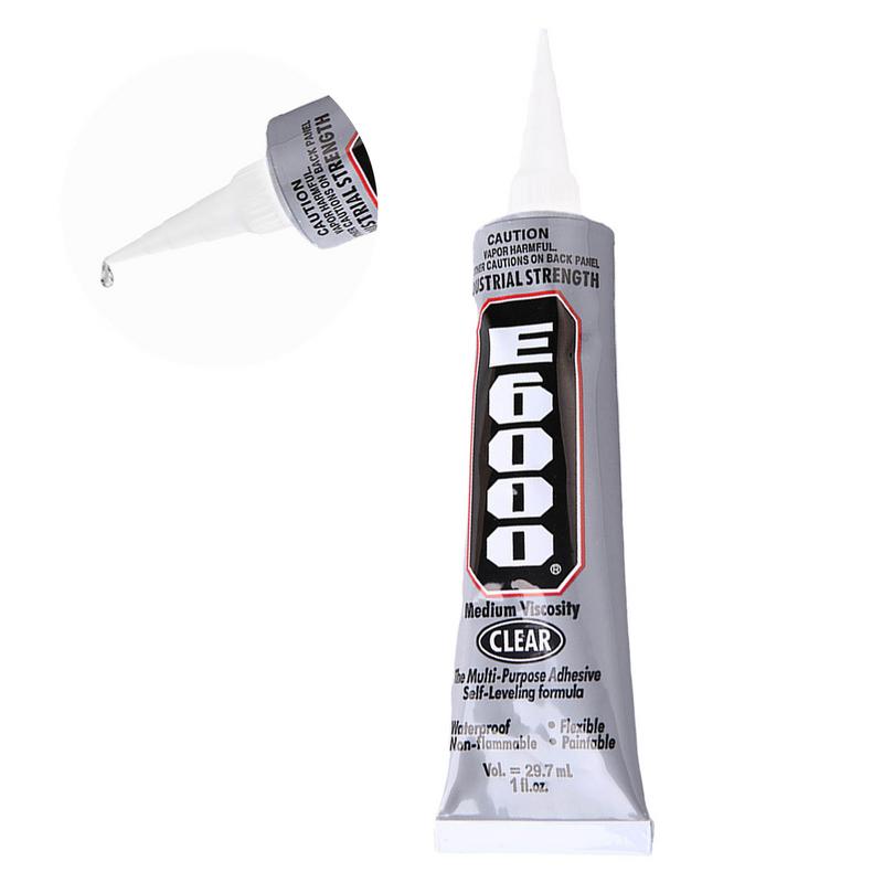 Contact Cement Glue - E6000 Clear Contact ซ่อมโทรศัพท์กาวกาวอเนกประสงค์สําหรับ DIYs แก้วพลาสติก