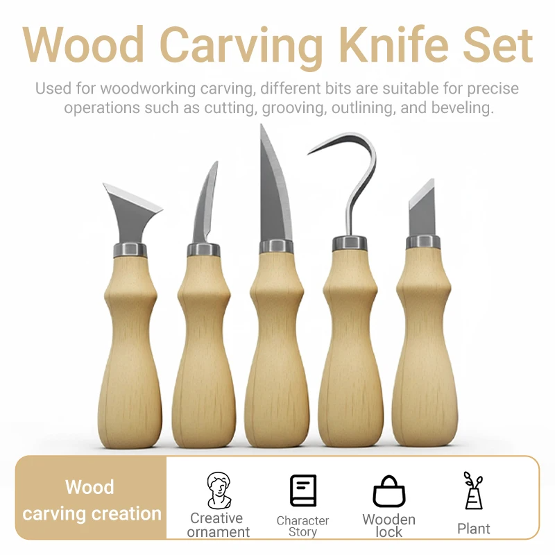 ชุดเครื่องมือแกะสลักไม้ 5 ชิ้น - Craft Knife Set บทวิจารณ์และราคา