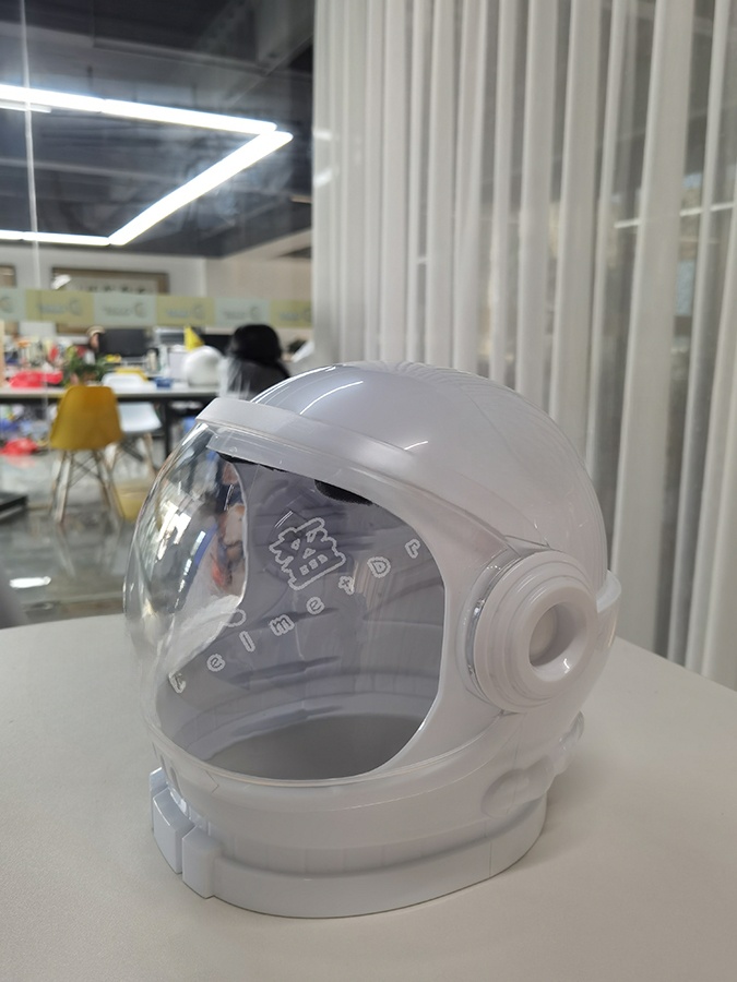 หมวกนักบินอวกาศสีขาวโปร่งใสแบบ - Cosplay Prop Display บทวิจารณ์และราคา