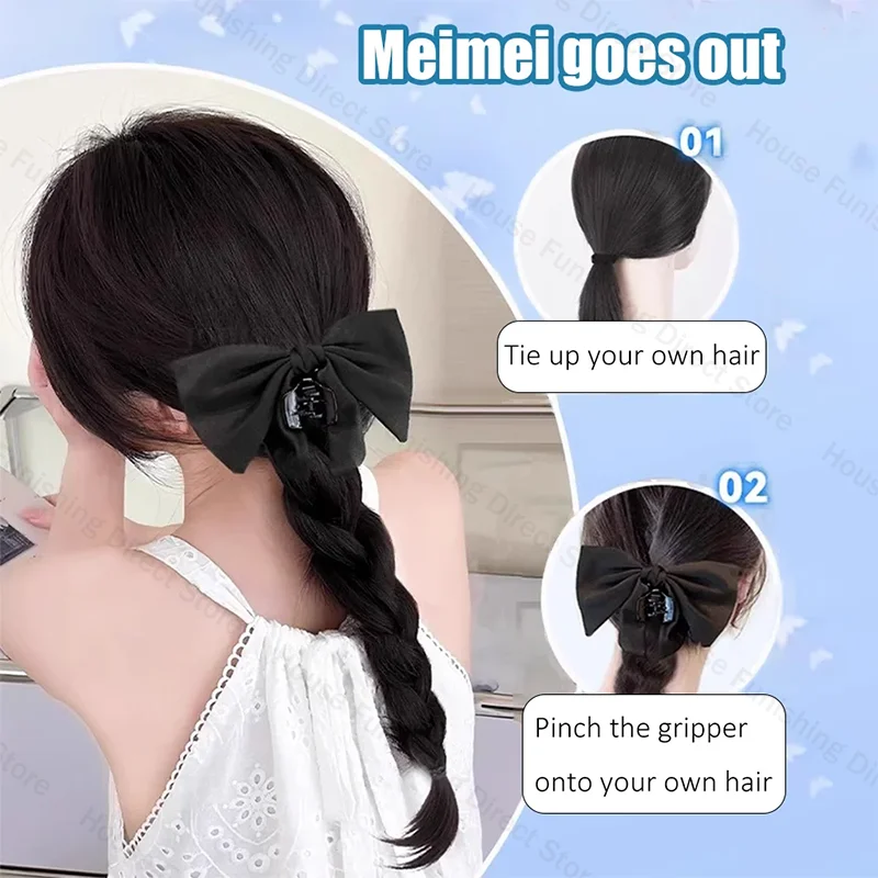 ใหม่ Claw คลิปโบว์วิกผมผมหางม้ - Cosplay Prop Bow บทวิจารณ์และราคา