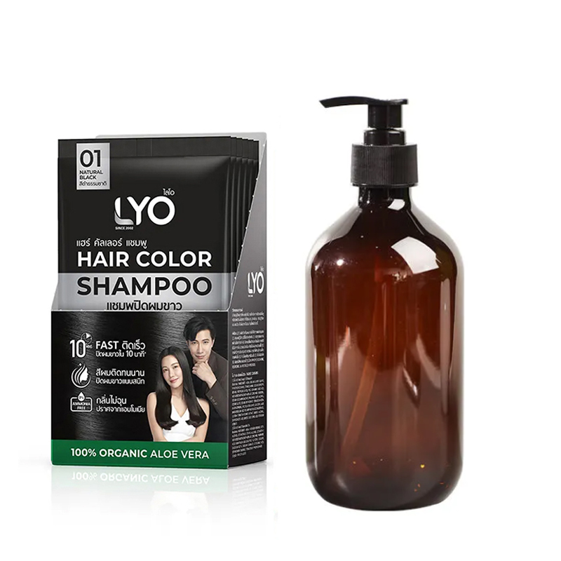 Lyo ธรรมชาติพืชย้อมผมสีผมแชมพู - Hair Spray Color บทวิจารณ์และราคา