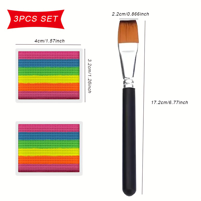 ชุดสีเพ้นท์หน้าและตัวสีรุ้ง-2  - Body Paint Sfx บทวิจารณ์และราคา