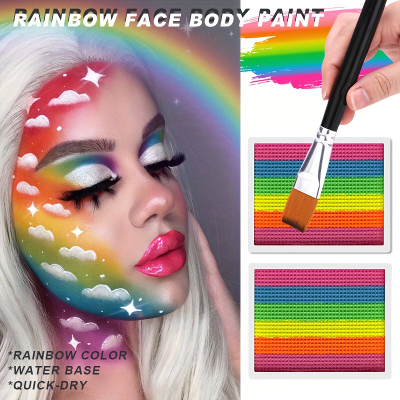 ชุดสีเพ้นท์หน้าและตัวสีรุ้ง-2  - Body Paint Sfx บทวิจารณ์และราคา