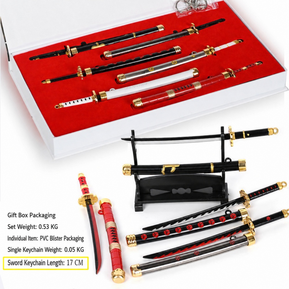 อะนิเมะวันพีซ โซโร่ ดาบพวงกุญแ - Cosplay Prop Katana บทวิจารณ์และราคา