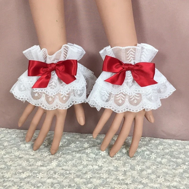 ถุงมือปลอมแบบมีโบว์หลากสีสไตล์ - Cosplay Prop Bow บทวิจารณ์และราคา