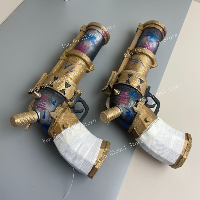 28 ซม./11.02in Jinx ปืนพกที่กํ - Cosplay Prop Display บทวิจารณ์และราคา