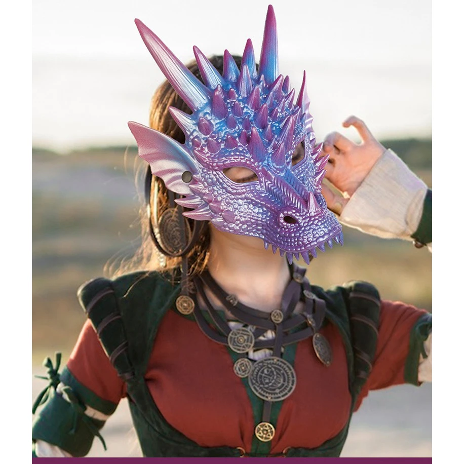 หน้ากากมังกรฟ้าไข่มุกหน้ากากอั - Cosplay Prop Blueprints บทวิจารณ์และราคา