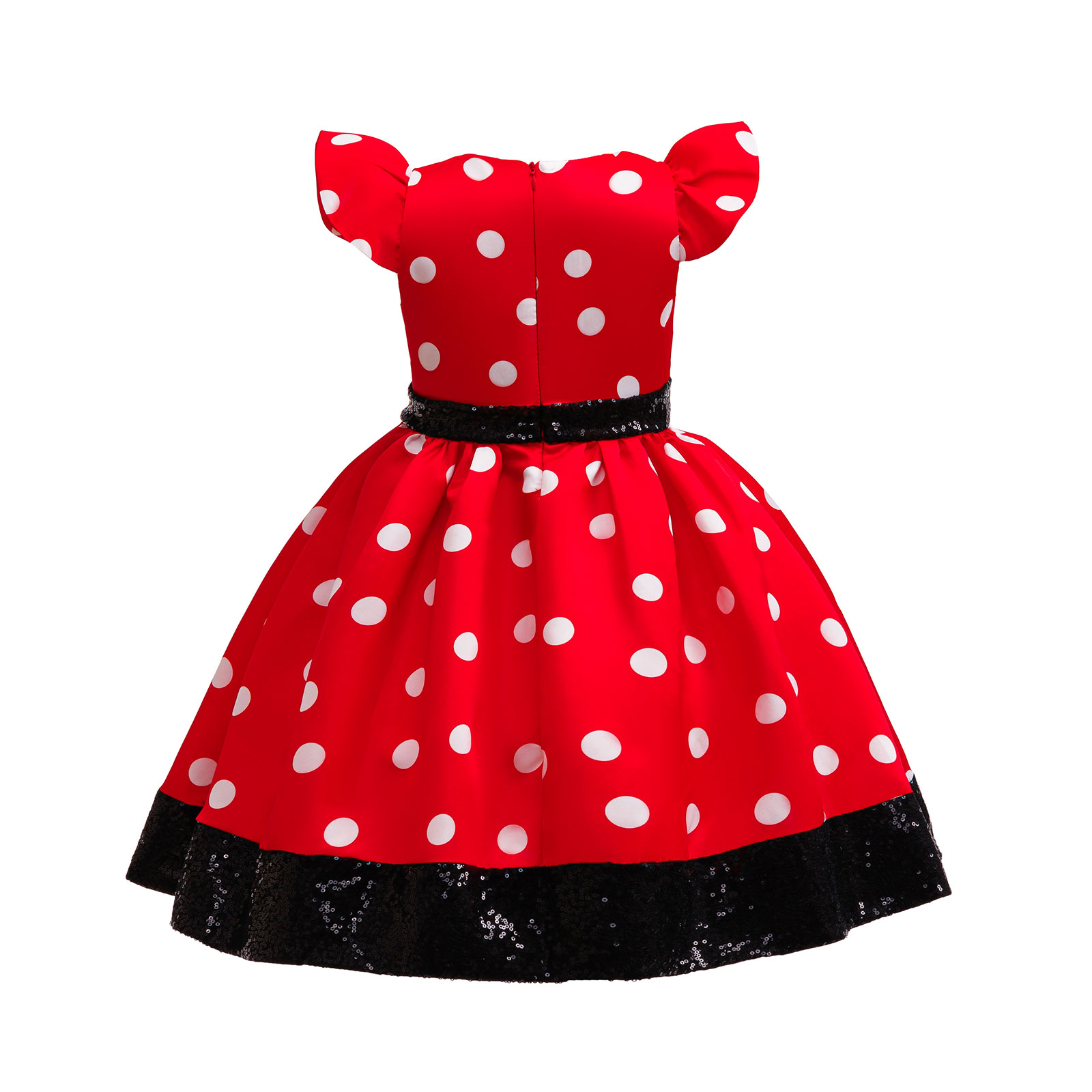 สาวน้อยน่ารักสีแดงสีขาวลายจุดช - Cosplay Prop Bow บทวิจารณ์และราคา