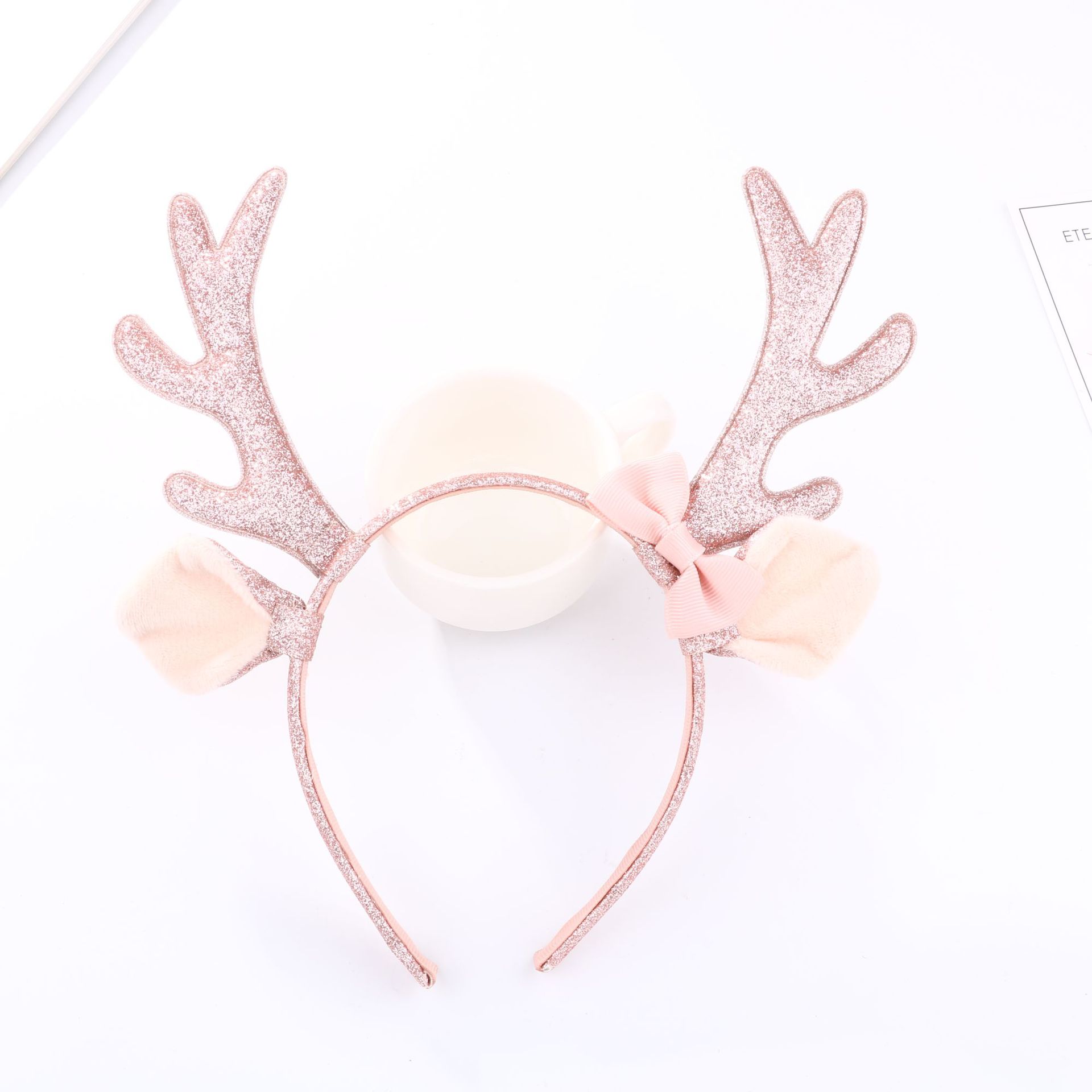 ที่คาดผมรูปเขากวางเรนเดียร์สีช - Cosplay Prop Bow บทวิจารณ์และราคา